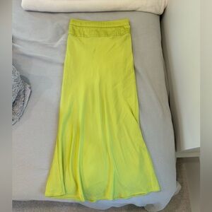 Free people silk midi skirt